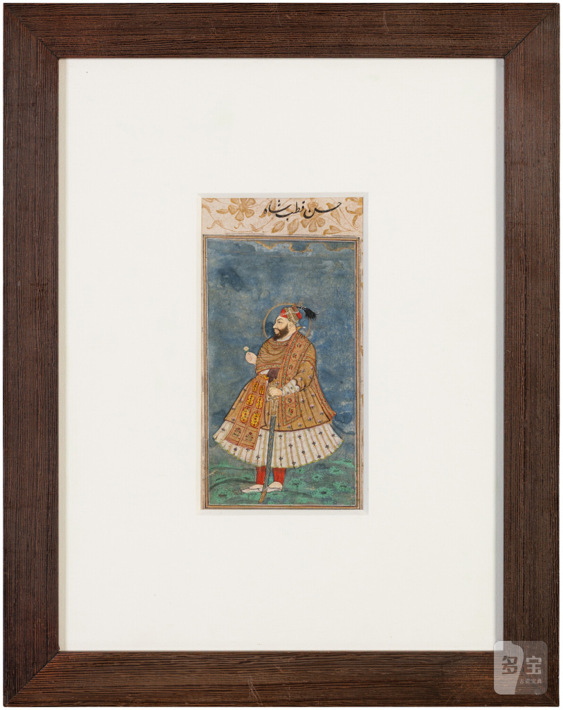 Profile Portrait of Sultan Abu'l Hasan Qutb Shah of Golconda, India, Deccan, Golconda, Early 18th century - 图2